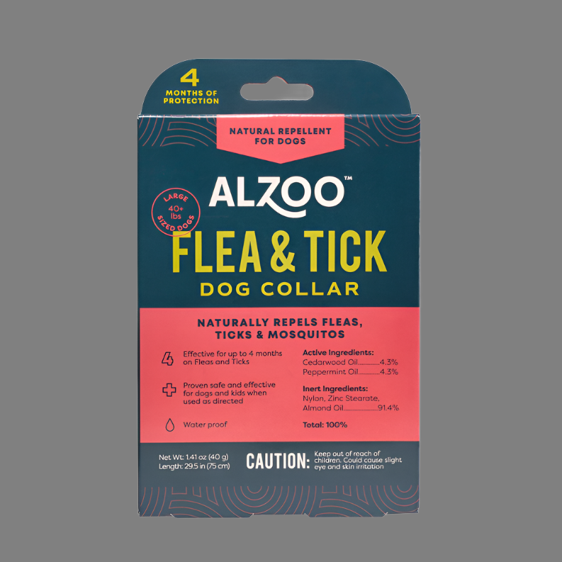 ALZOO Plant-Oil Based Repellent Diffusing Dog Collar