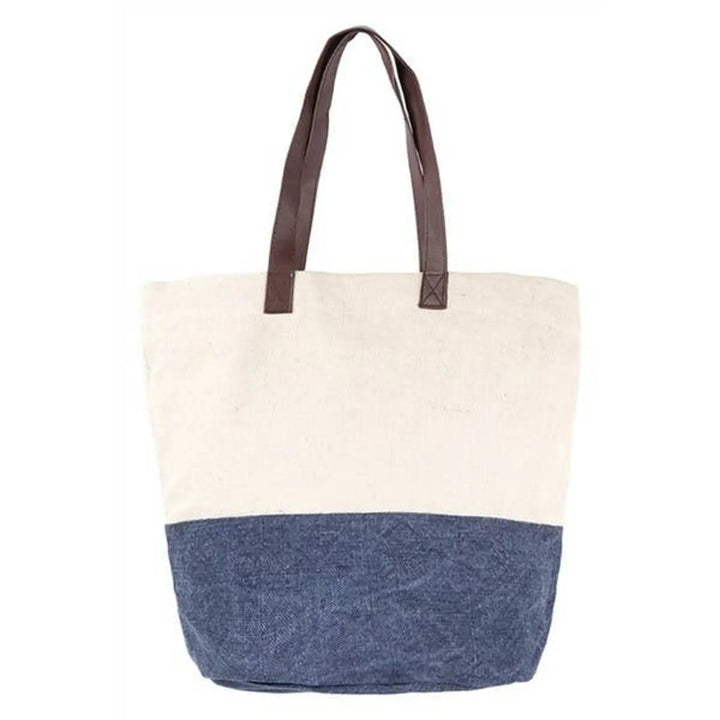 Two Tone Womens Fashion Tote Bag