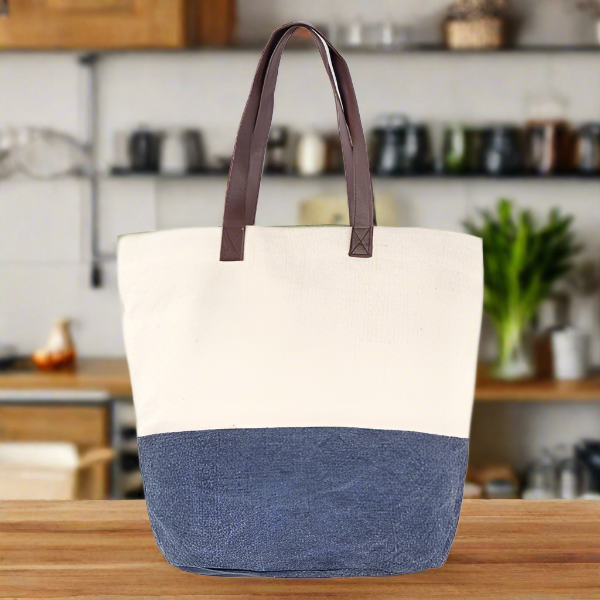 Two Tone Womens Fashion Tote Bag