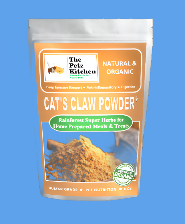 Cat's Claw Powder Immune & Inflammation Support* The Petz Kitchen Organic & Human Grade Ingredients For Home Prepared Meals & Treats