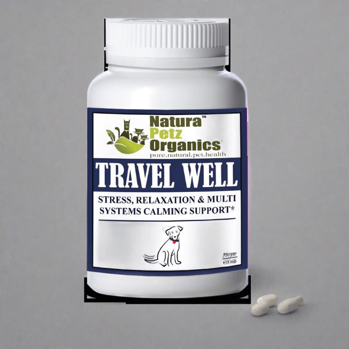 Travel Well - Stress, Relaxation & Calming Stress Support* For Dogs And Cats On The Go* Medical The Healing Pen Store DOG / 90 CAPS / 500 MG/SIZE 1 1 