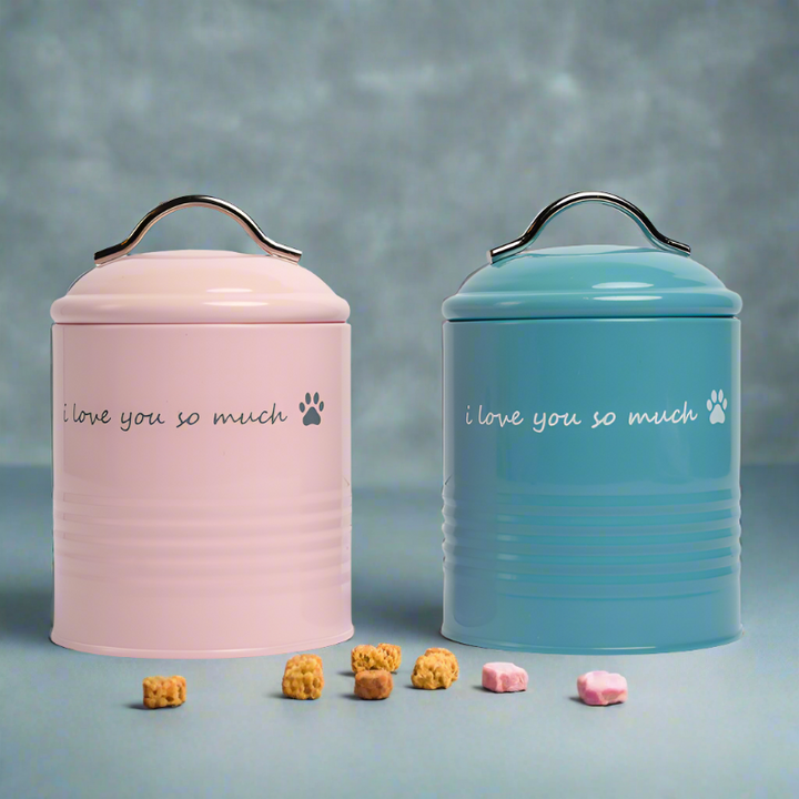 I Love You So Much Dog Treat Canister Gift Set