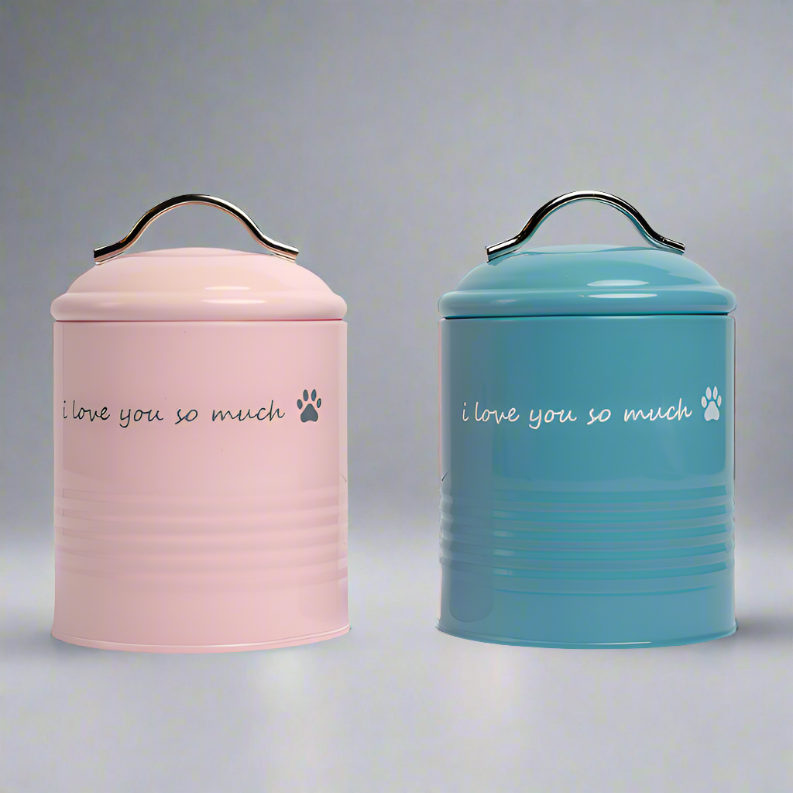 I Love You So Much Dog Treat Canister Gift Set