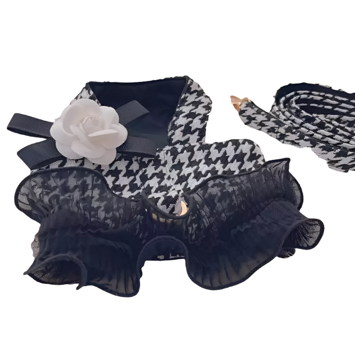 Houndstooth Tutu Harness and Leash