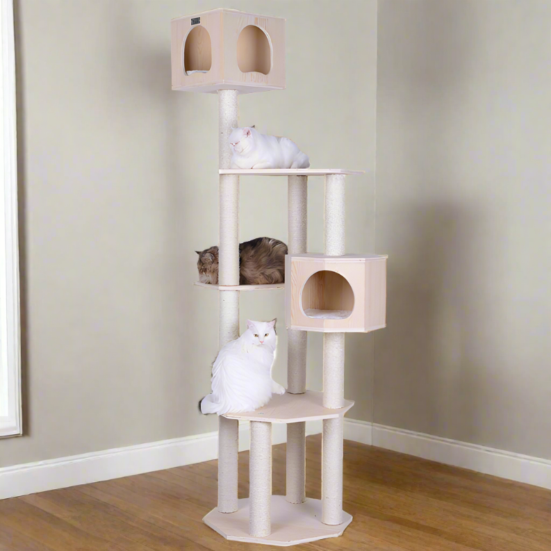 Armarkat Premium Scots Pine Cat TreeTall Sturdy Cat Tower