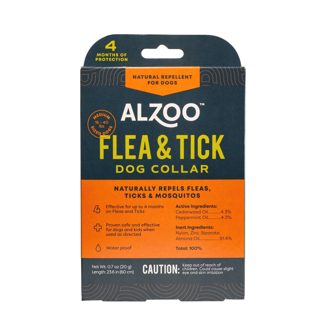 ALZOO Plant-Based Repellent Diffusing Dog Collar