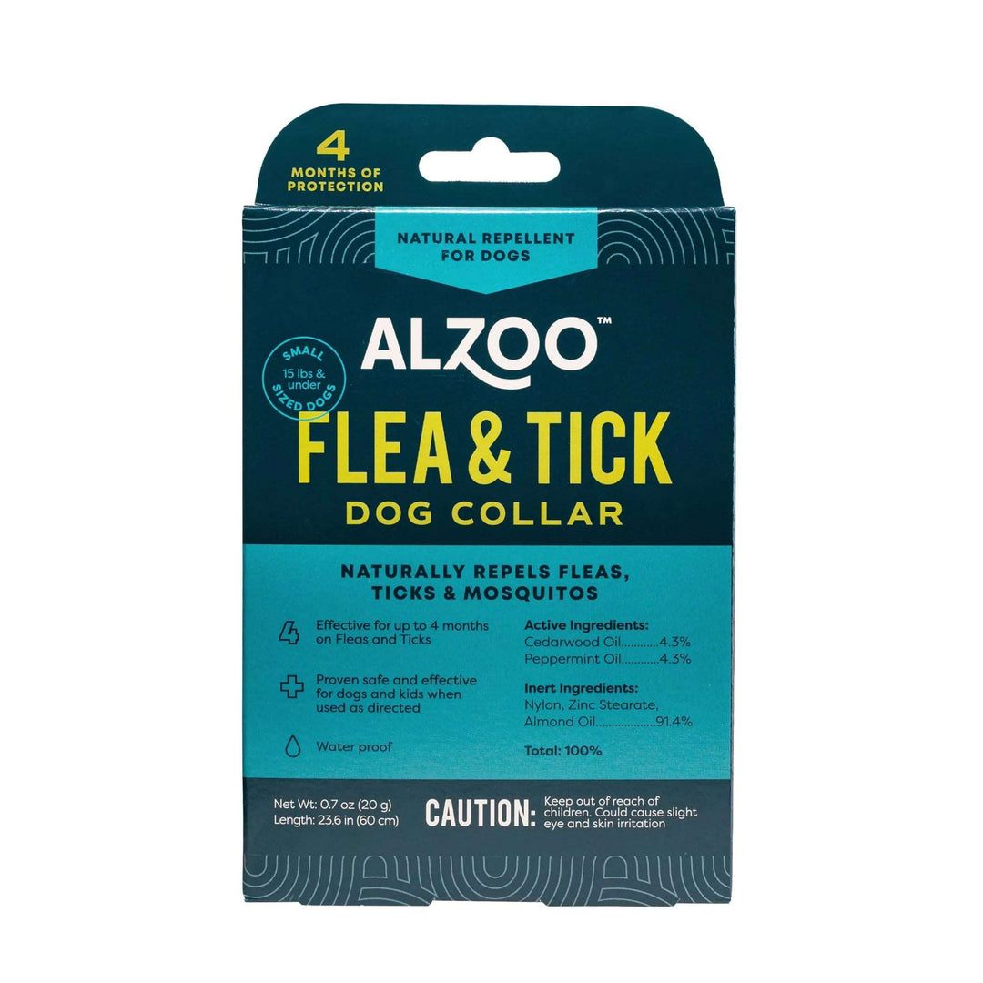 ALZOO Plant-Based Repellent Diffusing Dog Collar