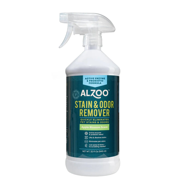 ALZOO Enzymatic Stain & Odor Remover Apple Blossom, 32oz