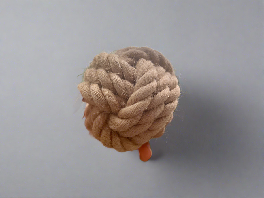 Natural hemp rope dog toy, Throw dog toys, Dog chew toy