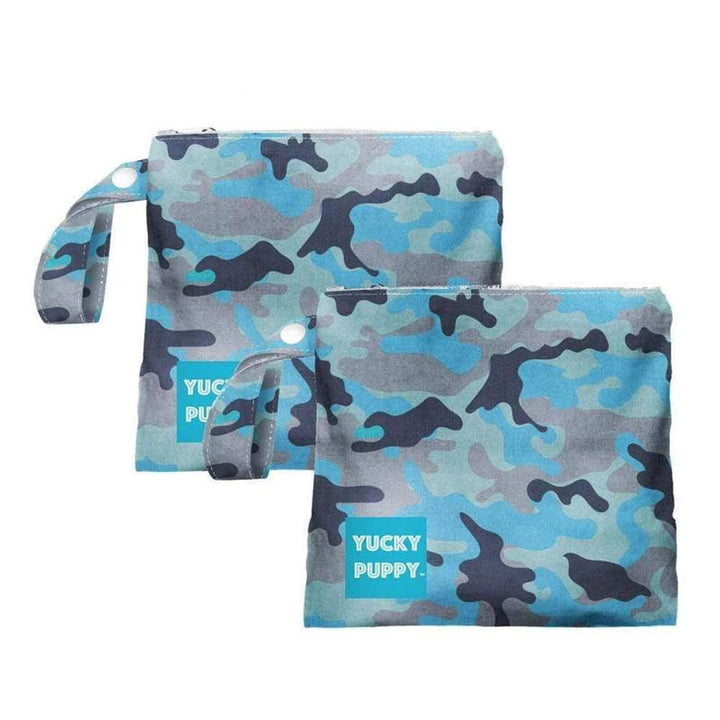 Blue Camo Dog Poop Bag Holders